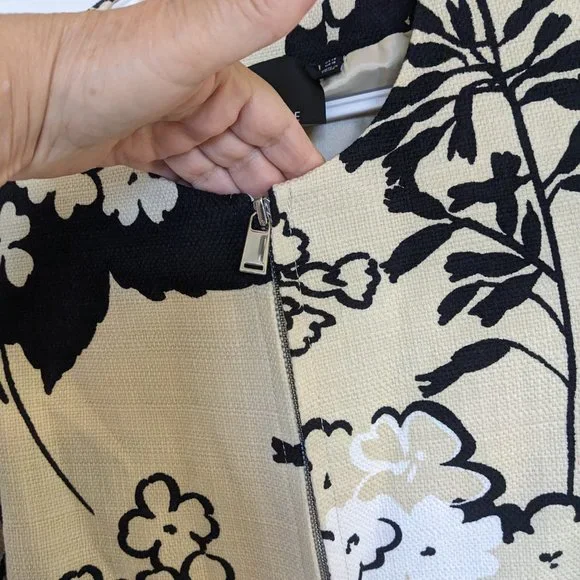 RAW SILK | LONG BLAZER | Asian Inspired |12 | Carlisle | Floral Print | NWOT - Picture 2 of 10